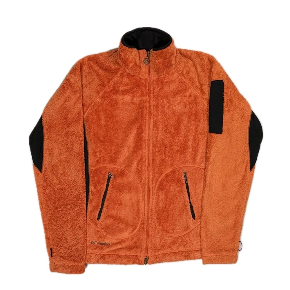 Columbia Titanium Tech Interchange Orange Sherpa fleece sweatshirt women small